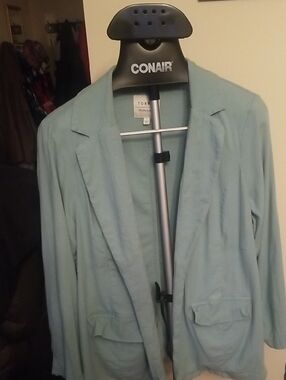 Torrid Light Blue Blazer Jacket Sz 1